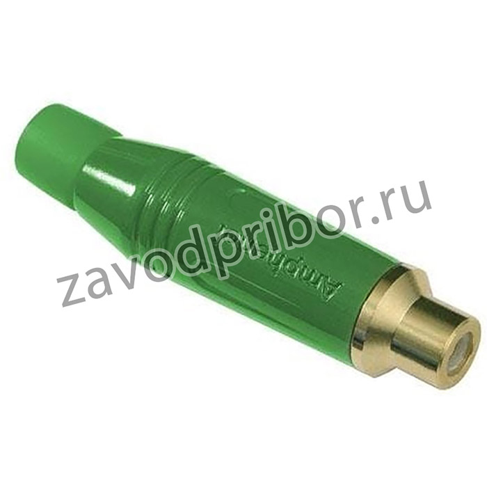 ACJR-GRN, RCA Phono Connectors Diecast SH GLD PLTD CONT COLRD GROM