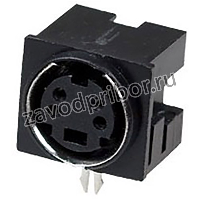 1-480, Разъем mini DIN 4 pin (S-VHS) "гн" пластик на плату