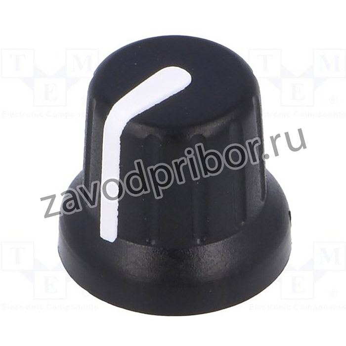 GTC6D3-16X14-B, Ручка, миниатюрный,с указателем, dоси: 6,35мм, черный