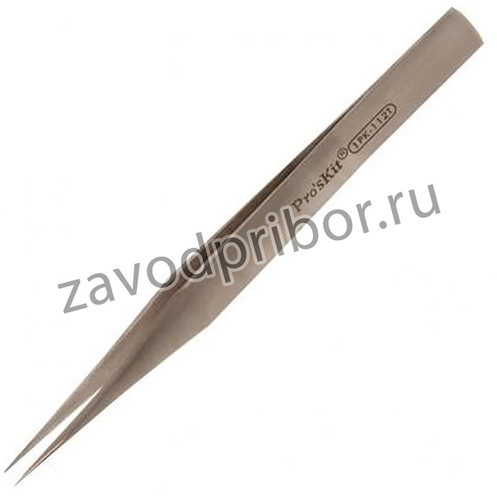 (1PK-112T) пинцет прямой Pro'sKit 1PK-112T антимагнитный (128 мм)