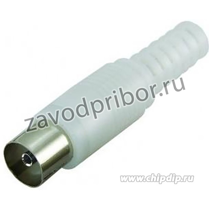 SQ1809-0011, Гнездо TV без пайки белое