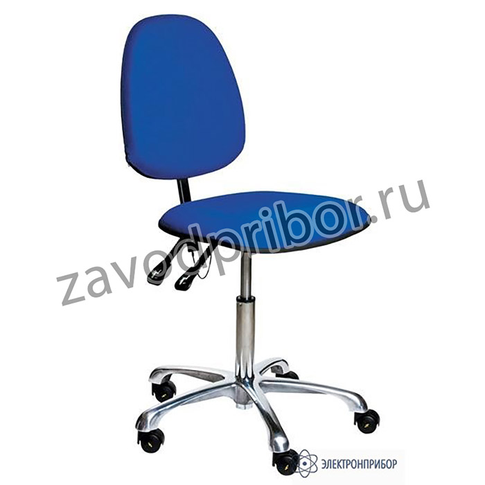 VKG C-100 ESD — антистатический тканевый лабораторный стул с регулировкой угла наклона спинки