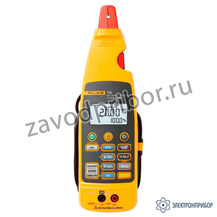 Fluke 772 — калибратор-мультиметр с клещами для измерения малых токов