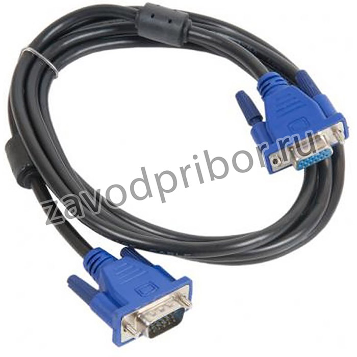 (CC-PVGAX-6) Кабель удлинитель VGA Pro Gembird CC-PVGAX-6, 15M/15F, 1.8м, экран, феррит. кольца, пакет