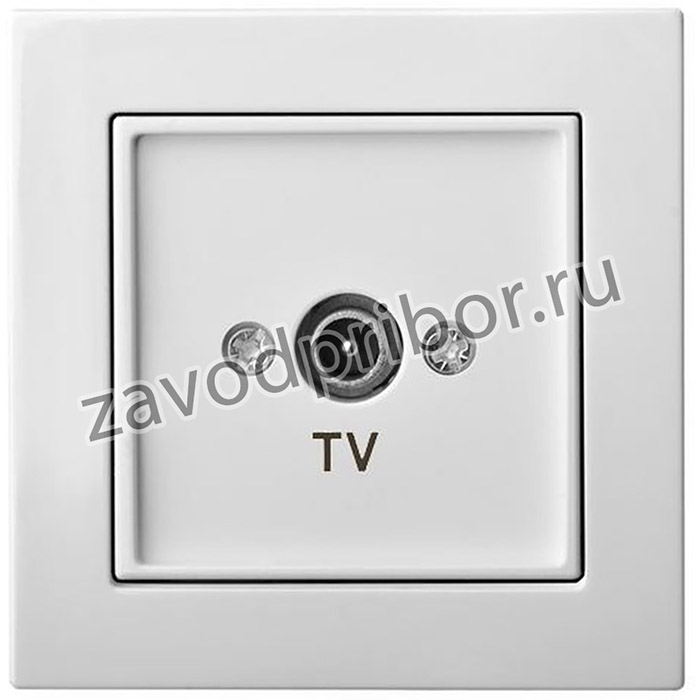 Розетка Телевизионная Оконечная (TV) Белая LIREGUS EPSILON