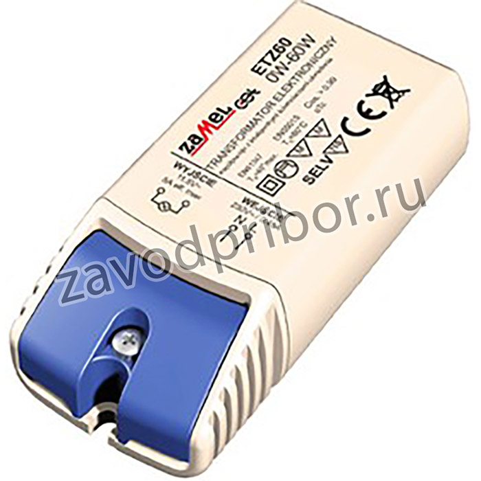 ETZ60, Трансформатор: электронный; 60ВА; 230ВAC; 11,5В; IP20; 0-40°C
