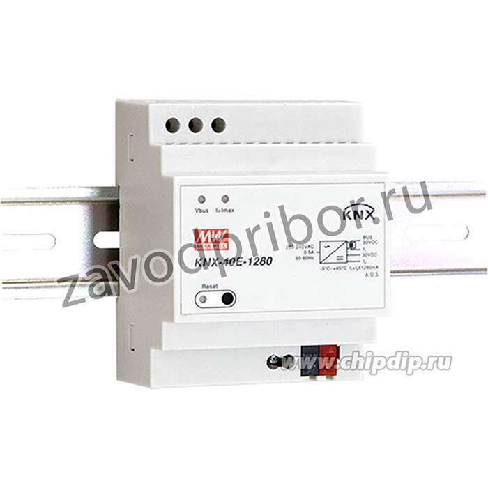 KNX-40E-1280, Блок питания: KNX / EIB, 38,4Вт, 30ВDC, 1280мА, 180-264ВAC, IP20