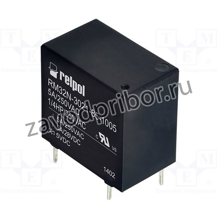 RM32N3021851005, Реле электромагнитное, SPST-NO, Uобмотки 5ВDC, 5A/250ВAC, 5А