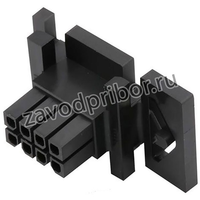 0441330800, Коннектор Housing RCP 8 POS 3mm Crimp ST Cable Mount Black Micro-Fit 3.0 BMI™ Bag, разъем