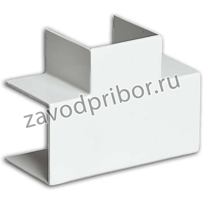 Тройник накладной 90град. для кабель-канала РКК 40х40 бел. Ruvinil ТРН-40х40