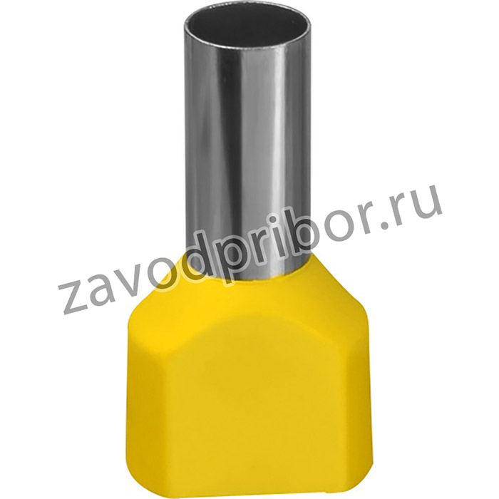 Наконечник Navigator 61 043 NET-E2-6.0-14-B50 НШВИ2, желт.2 провода (50шт/упак)