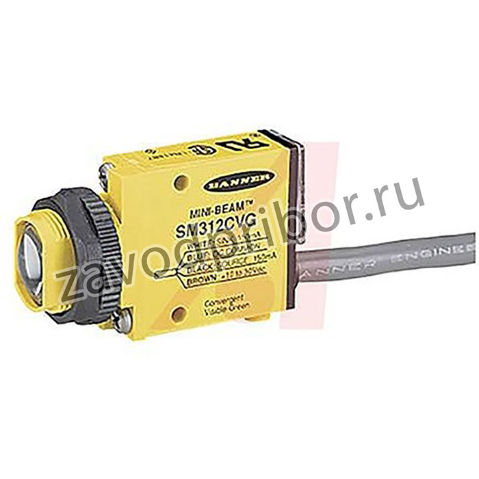 SM312CV2, Convergent Photoelectric Sensor, Block Sensor, 43 mm Detection Range
