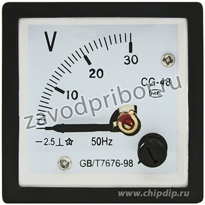 63945, Вольтметр 30В (48х48)