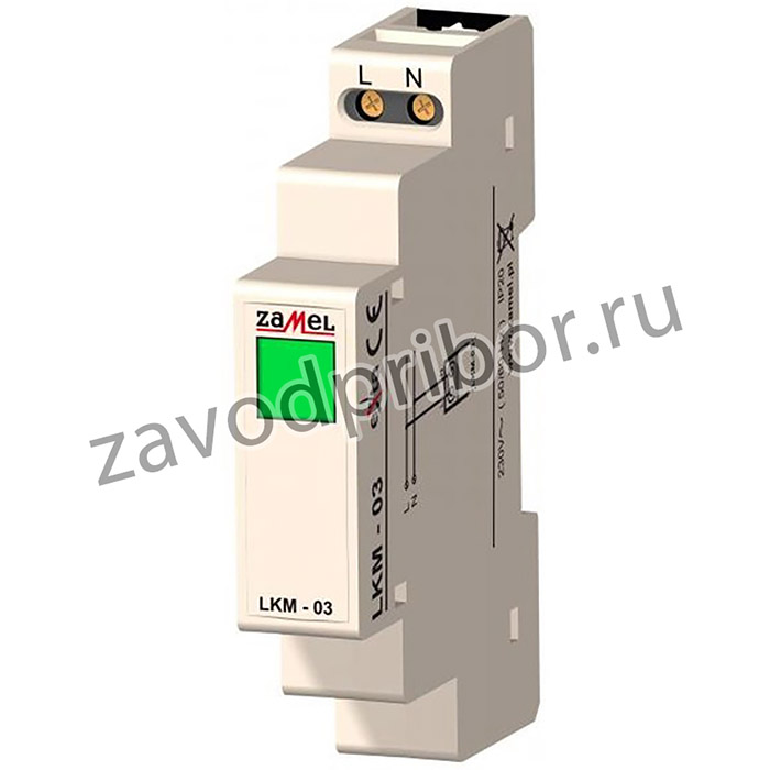 Zamel Сигнализатор световой зеленый 230VAC IP20 на DIN рейку