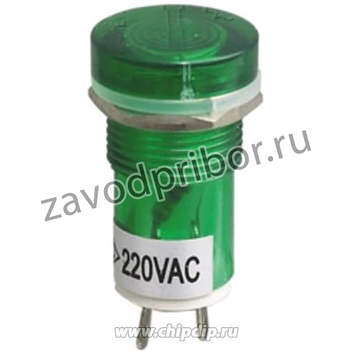 N-PL1604-B, Лампа неоновая с держателем синяя 220VAC (Obsolete)