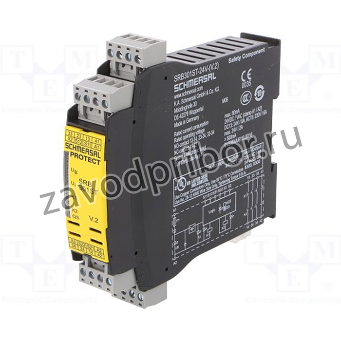 103006151, Модуль реле безопасности, Серия SRB 301ST, Монтаж DIN, -25-60°C