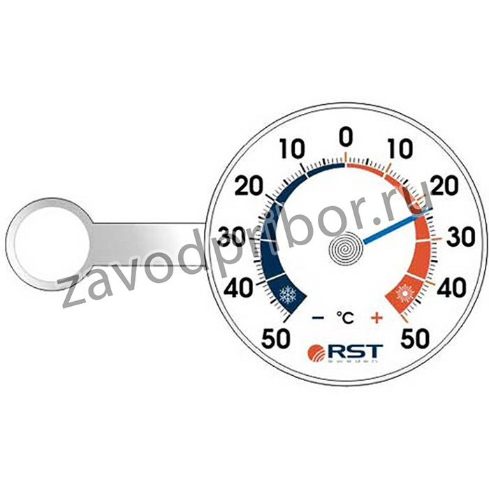 02089 Термометр оконный биметаллический, на липучке, RST