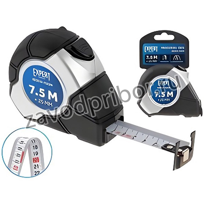 SE30107525M, Рулетка 7,5м/25мм EXPERT STARTUL (SE3010-7525M) (Двухсторонняя шкала нанесения, нейлоновое покрытие