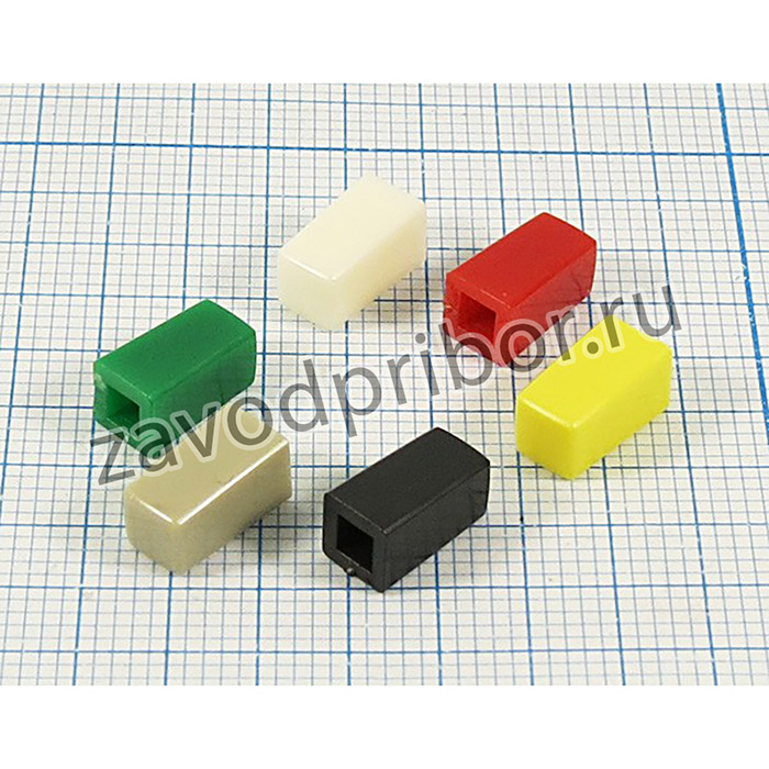 Колпачок, внутренний размер 2,7x2,7, 5x5x9,5, пластик, белый