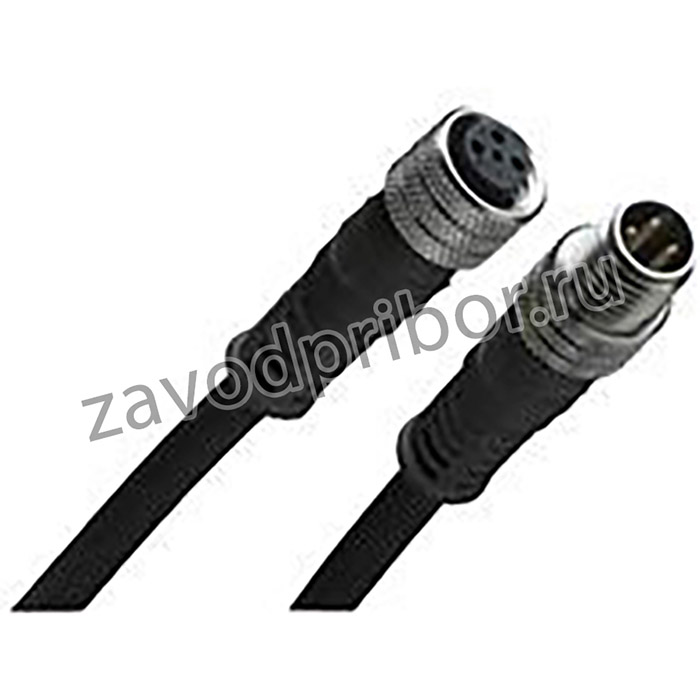 1200070474, Straight Female 4 way M12 to Straight Male 4 way M12 Sensor Actuator Cable, 2m