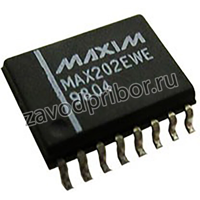 MAX202EWE+T, интерфейс RS-232 -SOIC16 5 В ESD 15 кВ