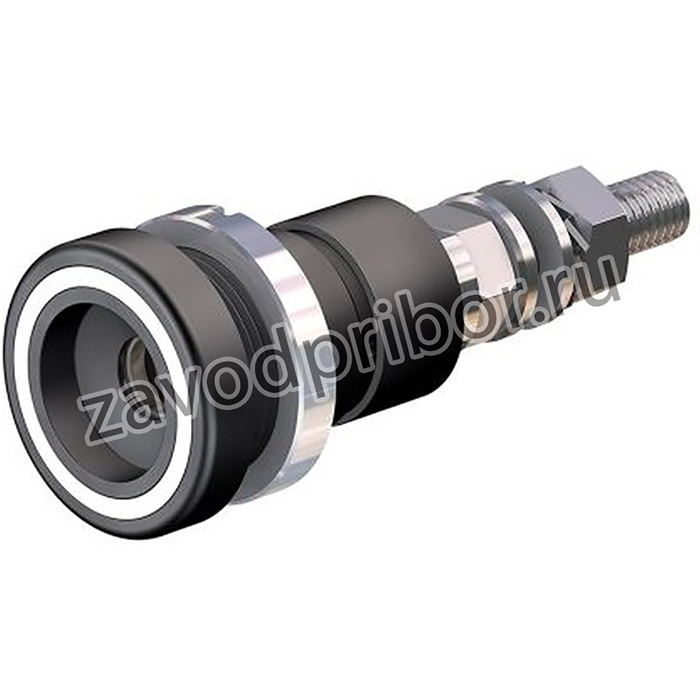 14.0010-29, 6 mm White Female Test Socket - Screw Termination, 600V, 100A