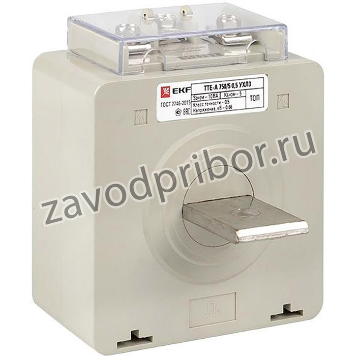 Трансформатор тока ТТЕ-А 750/5А кл. точн. 0.5 с клеммой напряжения PROxima EKF tte-S-750