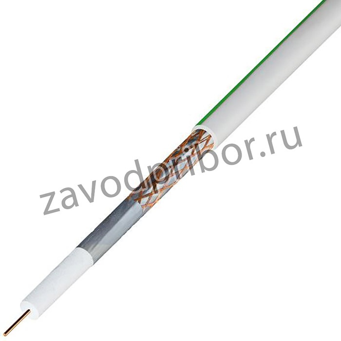 SAT-703B+CU/AL/CU (01-2431) [бухта-2 М.], Кабель коаксиальный 75Ом, белый [бухта-2 М.]