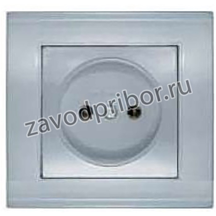 Розетка 1-м СП Бриллиант 16А IP20 без заземл. серебр. UNIVersal 7949834