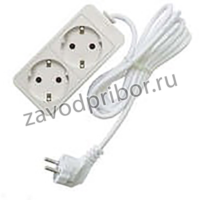 Удлинитель 2х1.5м с заземл. 10А IP20 2.2кВт ПВС Союз 481S-9201