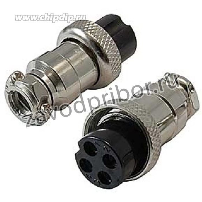 Гнездо микрофонное MIC12\4P\каб\М12\\ QGXZ16M-4A[X12-4P]; гн мик MIC12\4P\каб\М12\\ QGXZ16M-4A[X12-4P]