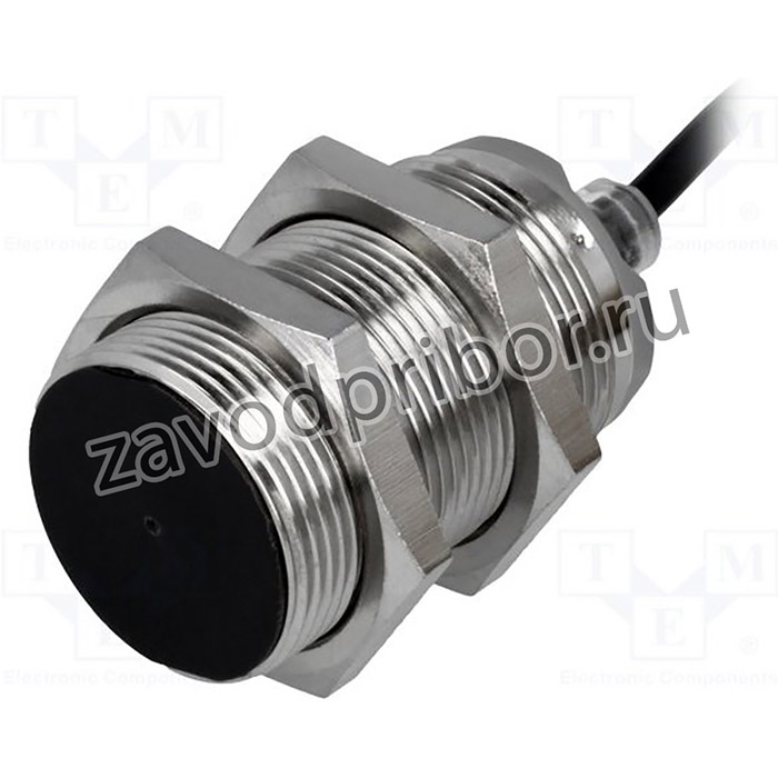 E2BM30KS15WPC12M, Датчик индуктивный, 10-30ВDC, М30, Подключение провод 2м, IP67