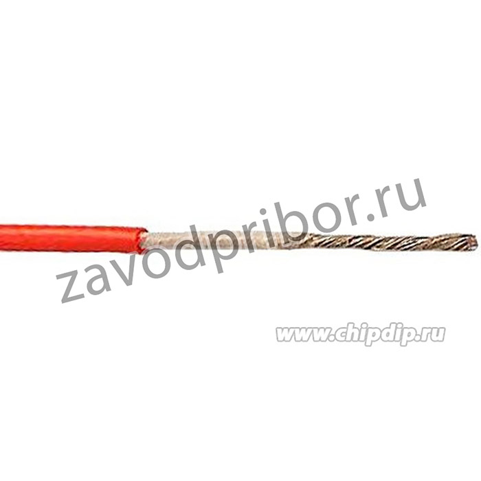 МГШВ 0.35 кв.мм (красный) (10м), Провод монтажный, катушка 10м