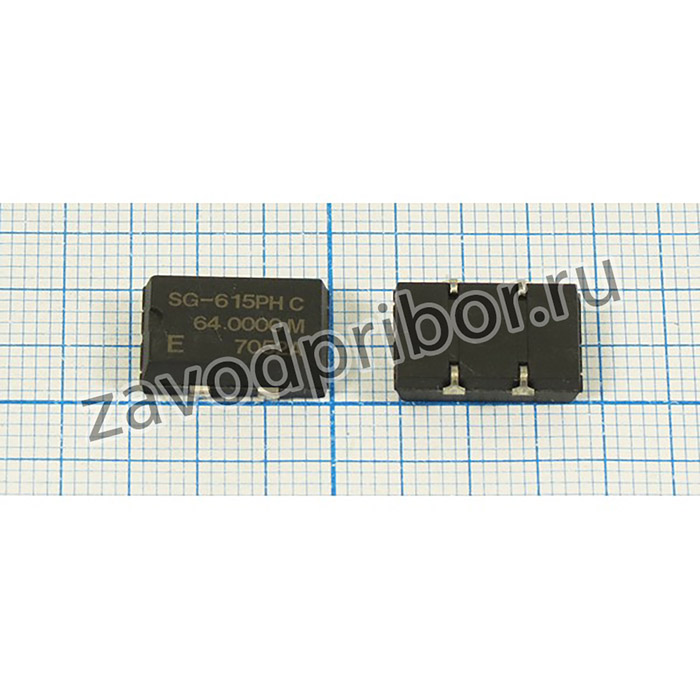 Кварцевый генератор 64000, SMD14098P4, 5В, SG-615PH-C, CM