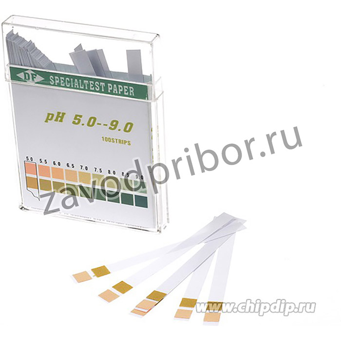 PHP59, Тест полоски РН от 4.5(5.0) до 9 (100шт)