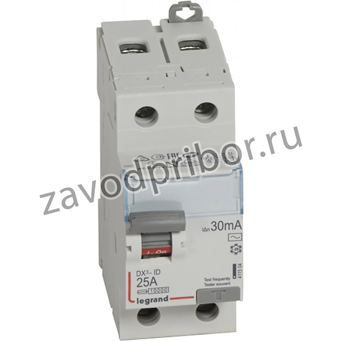 Legrand DX3 УЗО 2P 25А 30мА-AC