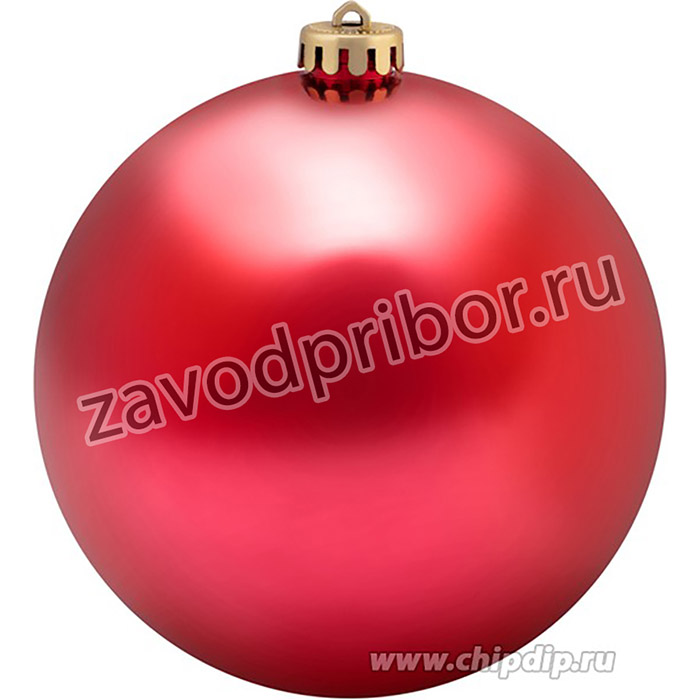 502-022, Елочная фигура Шар 15 см, цвет красный глянцевый