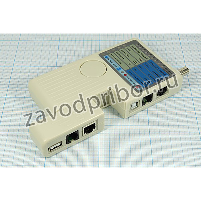 Тестер кабелей BNC,RJ45,RJ12, RJ11,USB\HL-009; приб тестер кабелей BNC,RJ45,RJ12, RJ11,USB\HL-009\