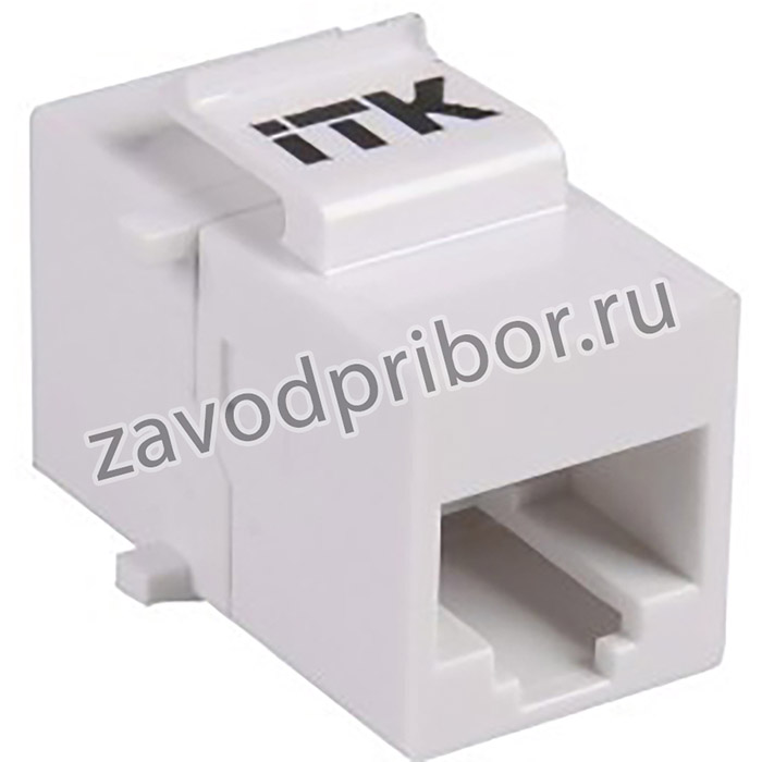 ITK CS7-1C5EU Проходной адаптер кат.5E UTP, RJ45-RJ45, тип Keystone Jack