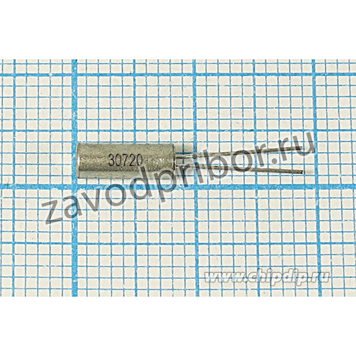 Кварцевые резонаторы 30.720кГц в цилиндрических корпусах 3x8мм 30,72 \03x08\12,5\ 30\\\1Г