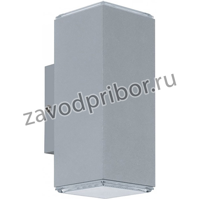 Eglo Светильник LED уличный настенный TABO, 2х3,7W (LED), L75, H195, алюминий, серебряный