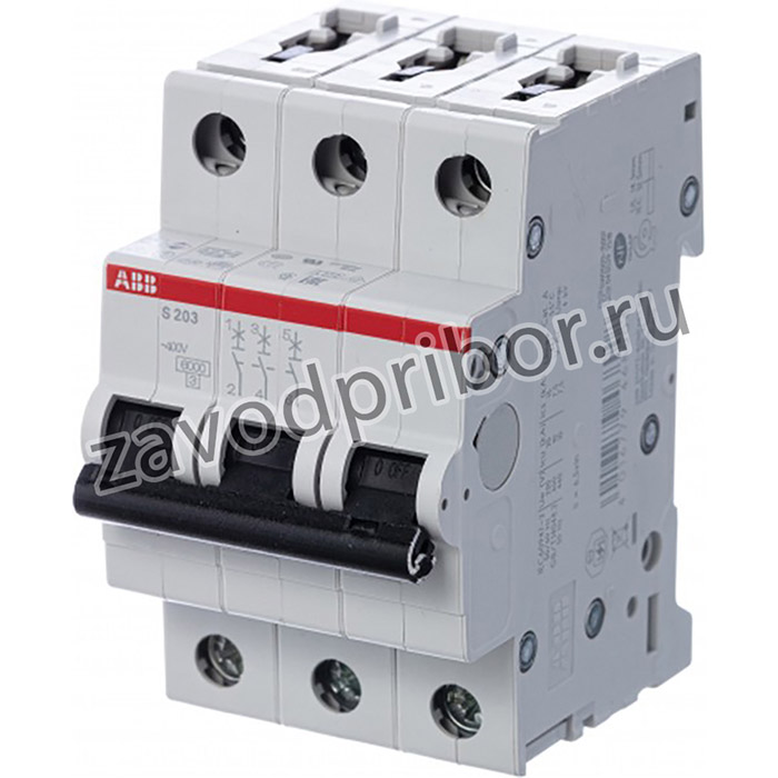 ABB Выключатель автоматический 3-полюсной S203 C3