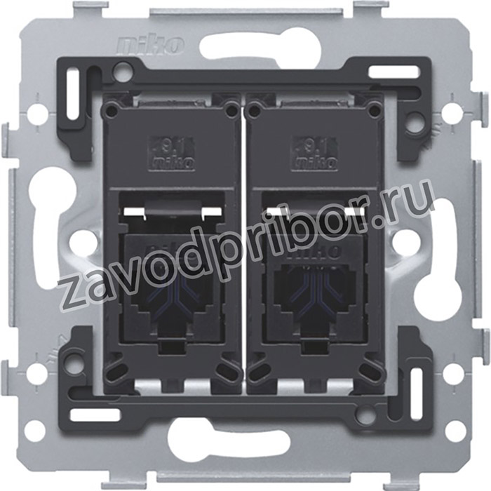 Механизм розетки RJ45x2 UTP, CAT6