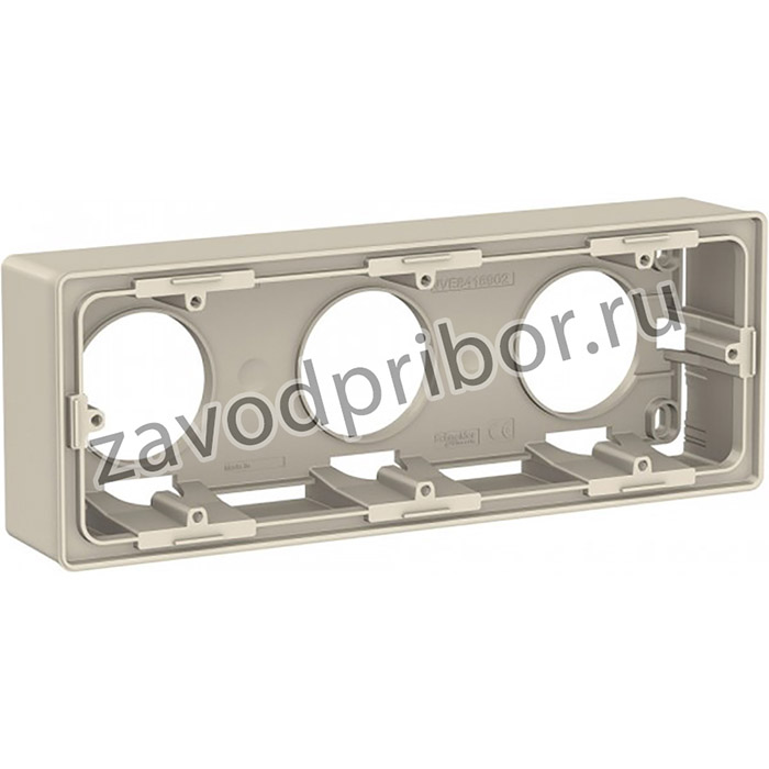 Schneider Electric Unica New Беж Коробка 3-ая для открытой установки (NU800644)