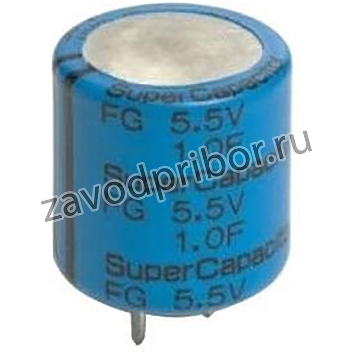 FG0H475ZF, Суперконденсатор, EDLC, 4.7 Ф, 5.5 В, Радиальные Выводы, серия FG, +80%, -20%, 10.16 мм