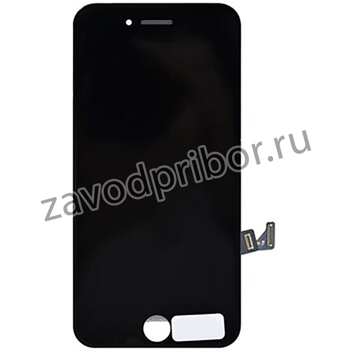Дисплей (экран) Premium в сборе с тачскрином для iPhone 7 черный с рамкой