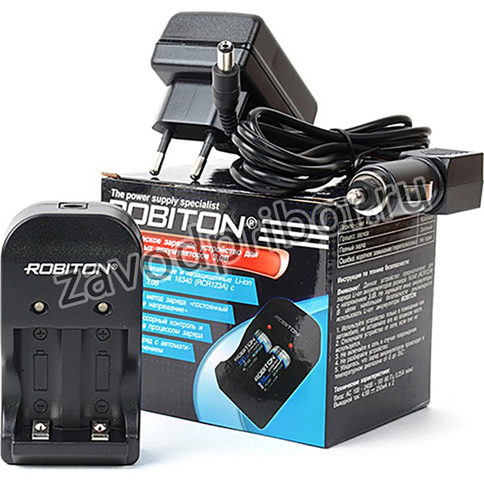ROBITON SmartRCR123, Зарядное устройство