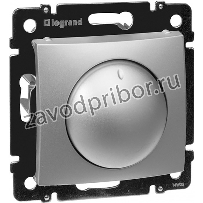 Legrand Valena Алюминий Светорегулятор поворотный 40-400W для ламп накаливания (вкл поворотом)