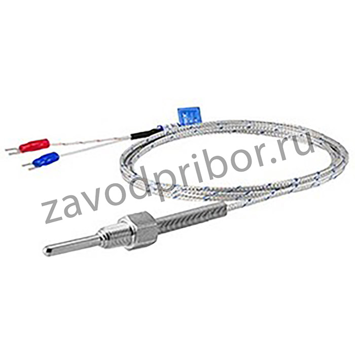 TD-N(Pt100) 4.8 х 150мм х 1.5м х 1/2" датчик температуры с кабелем, исполнение N, спай Pt100, рабочая часть: диаметр 4,8мм, длина 150мм, рез