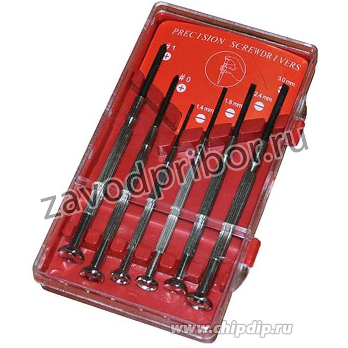 12-6050, Набор часовых отверток (6 предметов)